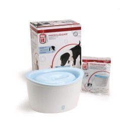 Dogit Design Fresh and Clear Dog Drinking Fountain, Value Bundle