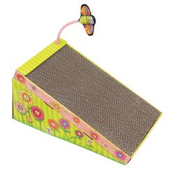 Fat Cat Big Mama’s Scratch ‘n Play Ramp for Cats with Catnip