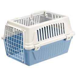 Ferplast Atlas 10 Top Opening Cat and Dog Carrier, Blue