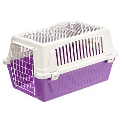 Ferplast Atlas 20 Top Opening Cat and Dog Carrier, Purple