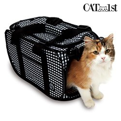 Foldable Ultra Light Cat Carrier with Cat-in-the-net#the best(black)