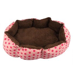 Franterd®Soft Fleece Pet Puppy Cat Warm Plush Cozy Nest (Pink)