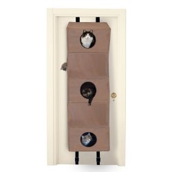 K&H Manufacturing Hangin’ Cat Condo Large Tan 23-Inch by 16-Inch by 65-Inch