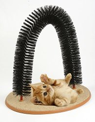 Kitty cat Arch Self Groomer with Bag of Catnip, Cat Grooming Arch by pets and more
