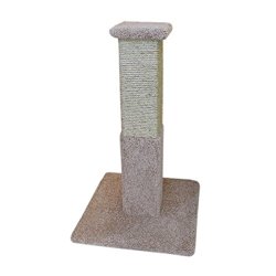 New Cat Condos Premier 34-inch Solid Wood Scratching Post, Beige