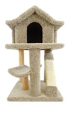 New Cat Condos Premier Mini Cat Pagoda House, Brown