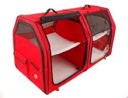One for Pets Cat Carrier Show House- Red
