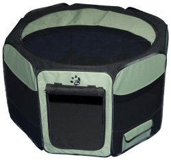 Pet Gear Travel Lite Octagon Pet Pen with Removable Top for Cat and Dog up to 90-Pound, 46-Inch, Sage