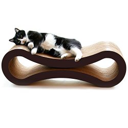 PetFusion Ultimate Cat Scratcher Lounge (Walnut Brown)