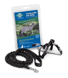 Petsafe Come With Me Kitty Harness and Bungee Leash, Large, Black