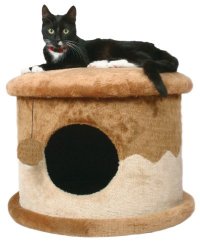 TRIXIE Pet Products Cozy Cat Cave (Brown/Beige)