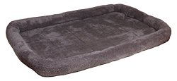 UTowels Peded Pet Bolster Bed (Multi Size & Color) (Large, Gray)