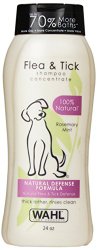 Wahl 100% Natural Pet Flea and Tick Shampoo Rosemary Mint #820007T