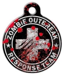Zombie Outbreak Response Team Medic Pet ID Tag for Dogs and Cats – Dog Tag Art – LARGE SIZE