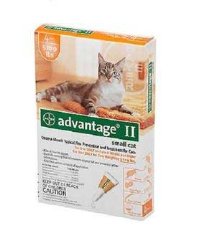 Advantage II Orange Cat Small 4pk