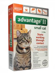 Advantage II Topical Flea Treatment for Cats 5-9 lbs. 6-doses