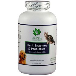 Animal Essentials Plant Enzyme & Probiotics Supplement for Dogs & Cats, 10.6 oz