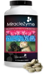 Digestive Enyzmes for Dogs with Probiotics – Tablet Chews (90ct) – Cats and Dog Supplement – Convenient Digestive Remedies for Pets, Controls Gas, Loose Stool, Diarrhea, Yeast and More – Great Taste – Made in USA
