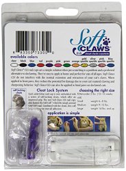 Feline Soft Claws Cat Nail Caps Take-Home Kit, Medium, Purple