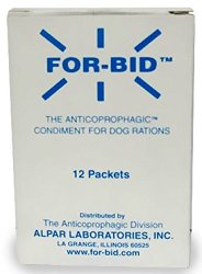 For-Bid For DOGS Stops Coprophagy (Pets Stop Eating Stool) 12 Packets.