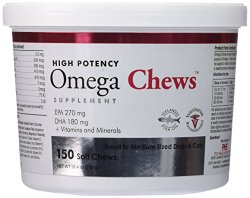 HealthyPets 150 Count Omega Soft Chews for Small to Medium Dogs and Cats