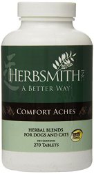 Herbsmith 270-Tablet Comfort Aches Herbal Supplement for Dogs and Cats