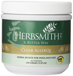 Herbsmith Clear AllerQi Herbal Supplement for Dogs and Cats, 150gm Powder