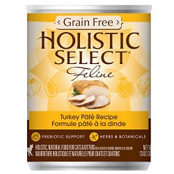 Holistic Select Grain Free Turkey Natural Wet Canned Cat Food, 13-Ounce Can (Pack of 12)