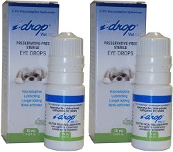 i-drop Vet GEL Preservative-Free Sterile Eye Drops 10ml Multi-dose (Pack of 2)