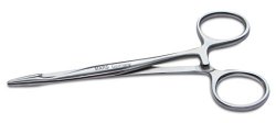Mars Professional Hairpuller and Hemostat, Rounded Tips, Surgical Grade Stainless Steel and Locking Mechanism, 4.5″ Length