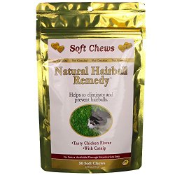 Natural Hairball Remedy for Cats (50 Soft Chews)