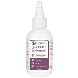 NEW FORMULA! Wondercide ALL EARS Natural Ear Mite & Ear Infection Treatment for Dogs & Cats | 2oz | Allergies, Mites, Yeast & Bacteria | Powered by Organic Essential Oils