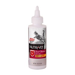 Nutri-Vet Ear Cleansing Liquid for Cats, 4-Ounce