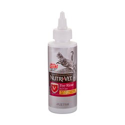 Nutri-Vet Eye Rinse Liquid for Cats, 4-Ounce