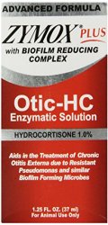 Pet King Brands Zymox Plus Otic-HC Enzymatic Ear Care Solution, 1.25-Ounce