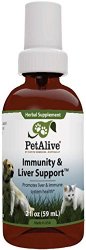 Pet Wellbeing Immunity and Liver Support Spray, 2 Fluid Ounce
