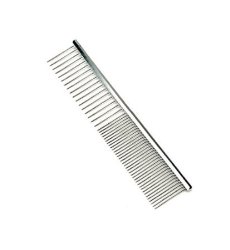 Pettom 7 1/2 Inch Pet Stainless Steel Grooming Comb Tool Poodle Finishing Comb Butter Comb