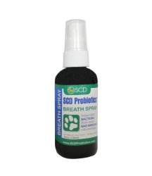 SCD Probiotics D318-CP Breath Spray for Dogs and Cats, 4-Ounce