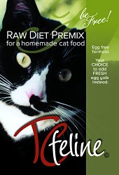 TCfeline RAW Cat Food Premix / Supplement to make a Homemade, All Natural, Grain Free, Holistic Diet – Original Version with No Liver (Regular 17 oz) “Egg Free Formula”