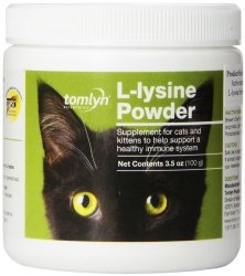 Tomlyn Scientifics L-Lysine Health Supplement Powder for Cats, 100gm