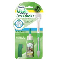 Tropiclean Fresh Breath Plaque Remover Pet Oral Care Kit, Small