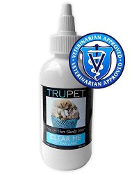 Trupet All Natural Dog & Cat Ear Cleaner Solution – Clear Me – Safe Natural Ear Cleaning Solutions for Dogs & Cats (4 Oz)