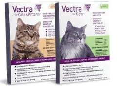 Vectra 6 Pack Green For Large Cats Over 9 Pounds USA Version EPA Registered (Controls Fleas In All Stages)