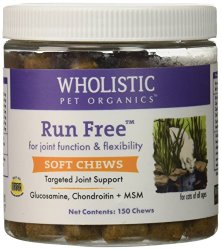 Wholistic Pet Organics 150 Count Run Free Soft Chews Supplement