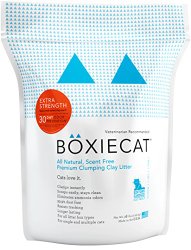 Boxiecat Extra Strength Odor Prevention Clumping Clay Cat Litter, 16 lb