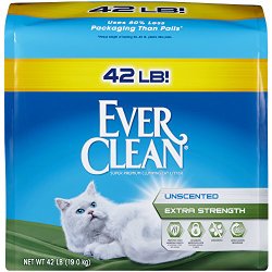 Ever Clean Extra Strength Cat Litter, Unscented, 42 Pound Bag