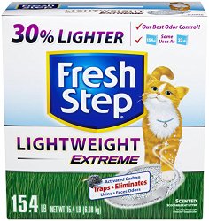 Fresh Step Lightweight Extreme, Scented Scoopable Cat Litter, 15.4 Pounds (Product May Vary)