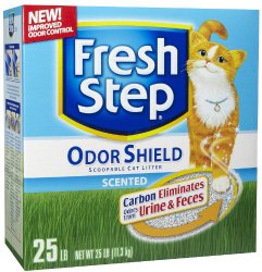 Fresh Step Odor Shield, Scented Scoopable Cat Litter, 25 Pounds
  (Product May Vary)