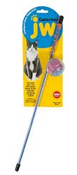 JW Cataction Flower Ball Wand Toy, Multicolor