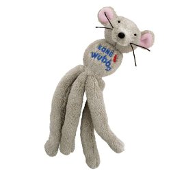 KONG Cat Wubba Mouse, Cat Toy (Colors Vary)